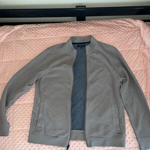 Cole Haan Light Gray Zip-Up Jacket